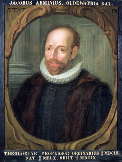 Jacobus Arminius, Professor of Theology at Leiden University (1560-1609) by Unbekannt Unbekannt